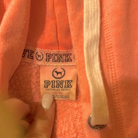 Vintage Pink Hoodie with Love Print - Picture 4 of 5